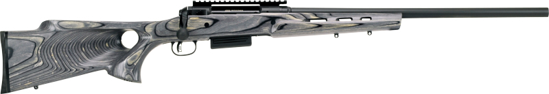 G22313_1-1.jpg SAVAGE 220 SLUG 20GA. 22" < - W/RAIL MATTE W/GREY LAM T-HOLE - Image 1
