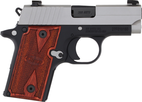 G238380TXR.jpg SIG P238 380ACP 2.7" SAO - XRAY-3 6/7RD TWO-TONE/ROSEWOOD - Image 1