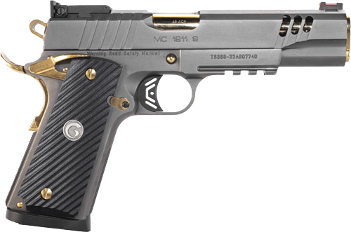 G390199_2.jpg GIRSAN MC1911 NEGOTIATOR 45ACP - MATCH TITANIUM/GOLD 8RD TALO - Image 1