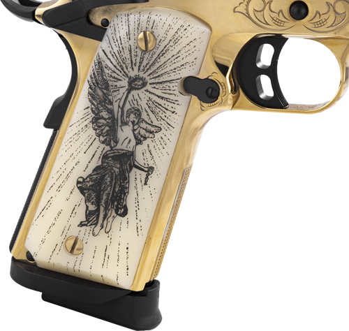 G391093_GRIP_2.jpg GIRSAN MC1911 DELUXE GOLD GOVT - 38 SUPER 10RD ENGRAVED - Image 1