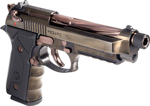 G391181_FRONT-RIGHT-ANGLE_1.jpg GIRSAN REGARD SMOKE ROSE 9MM - ADJ. SGT 18-SHOT THREADED TALO - Image 1