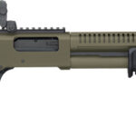 MOSSBERG 590R TACTICAL 12GA - 18.5" 6RD ADJ STK OD GREEN