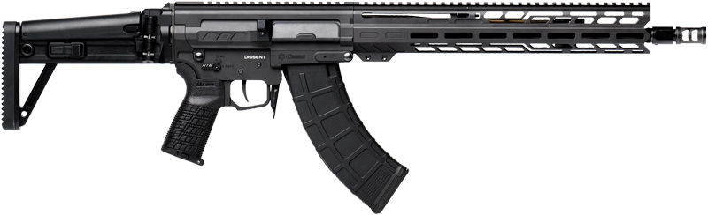 G86A7F0BAB.jpg CMMG RIFLE DISSENT MK47 7.62x - 39 14.3" 30RD FOLDING STK BLK - Image 1