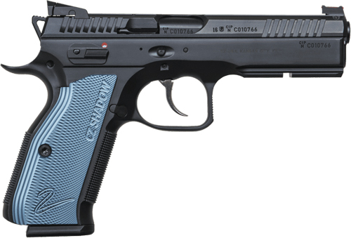 G91257.jpg CZ SHADOW 2 9MM FS 17RD - BLACK POLYCOAT BLUE GRIP - Image 1