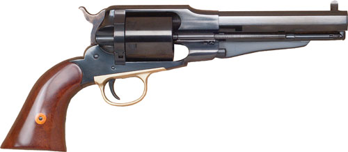 GCA1012.jpg CIMARRON 1858 NEW MODEL NAVY - 38SP FS 5.5" CC/BLUED WALNUT - Image 1