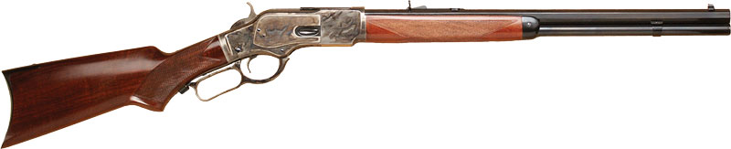 GCA213.jpg CIMARRON 1873 SHORT RIFLE - 357MAG 20" OCT CC/BLUED PG WAL - Image 1
