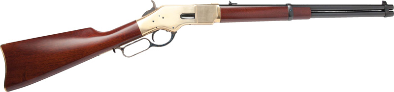 GCA218AS1.jpg CIMARRON 1866 YELLOWBOY 44SP - 19" BRASS/BLUED WALNUT - Image 1