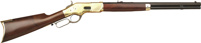 GCA225.jpg CIMARRON 1866 YELLOWBOY 38-40 - 20" OCTAGON BRASS/BLUED WALNUT - Image 1