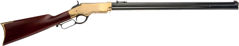 GCA239.jpg CIMARRON HENRY CIVILIAN 44/40 - 24" BRASS FRAME/BLUED WALNUT - Image 1