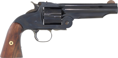 GCA8662_1.jpg CIMARRON NO.3 AMERICAN 45LC - 1ST MODEL 5" FS BLUED WALNUT - Image 1