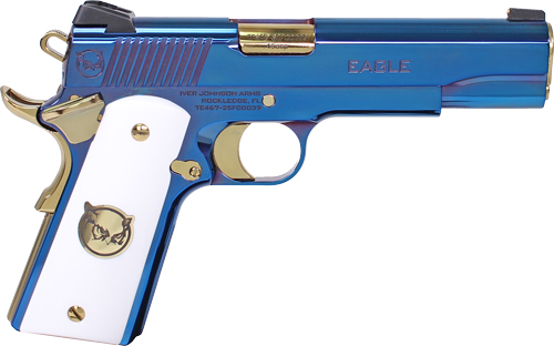 GEAGLEULTRAMARI.jpg IVER JOHNSON EAGLE ULTRAMARINE - 1911 45ACP 8RD ULTRAMARINE PVD - Image 1