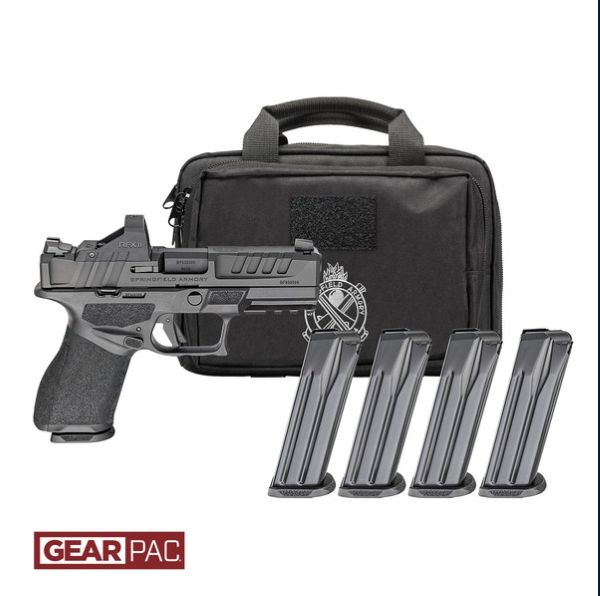 GEC9409BLCPAC.jpg SPRINGFIELD ECHELON 9MM 4" - COMPACT 10RD 4 MAGS GEAR PAC - Image 1