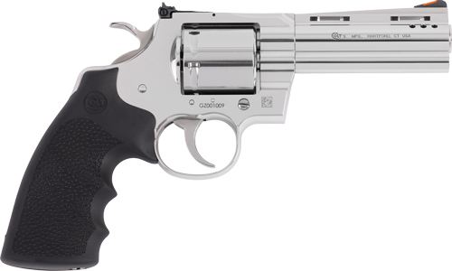 GGRIZZLYSP4RTS-1.jpg COLT GRIZZLY 357MAG 4.25" 6RD - POLISHED STAINLESS HOGUE GRIPS - Image 1