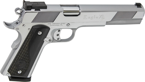 GIJ34.jpg IVER JOHNSON EAGLE XL - 45ACP 6" ADJ POLISHED CHROME - Image 1