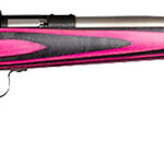 CRICKETT RIFLE G2 22LR - S/S PINK/BLACK LAMINATE