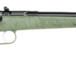 CRICKETT RIFLE G2 22LR GREEN - SYNTHETIC/GOLD WEB BLUED