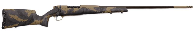 GMAX01N257WR8B.jpg WEATHERBY MARK V APEX 257 WBY - 28" W/BRAKE TAN/TAN-BRN CF STK - Image 1