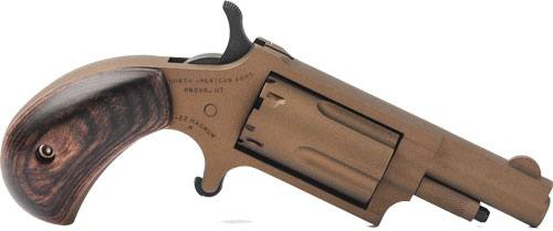 GNAA22MBB.jpg NAA MINI-REVOLVR 22WMR 1-5/8" - BOOTLEGGER BRONZE WALNUT - Image 1