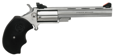 GNAAMMTM.gif NAA "MINI-MASTER TARGET" 22WMR - 4"VR AS S/S BLACK RUBBER GRIPS - Image 1