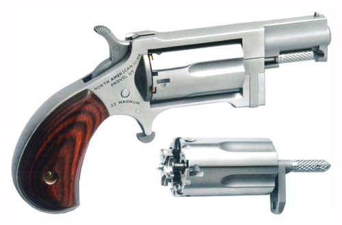 GNAASWC.jpg NAA SIDEWINDER 22LR/22WMR - 1.5" SWINGOUT CYL S/S MAT WOOD - Image 1