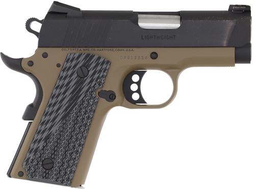 GO7800XEFDE-1.jpg COLT DEFENDER 45ACP 3" 7RD FDE - CERAKOTE BLUED G10 GRIPS - Image 1