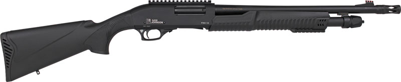 GPAS12MB_1.jpg IVER JOHNSON PUMP 12GA 3" 18" - MUZZLE BRAKE BLUED SYNTHETIC - Image 1