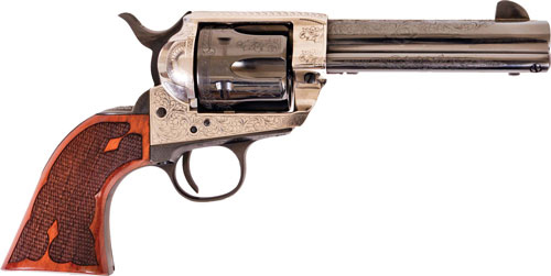 GPP400LSFW_3.jpg CIMARRON FRONTIER 357MAG PW FS - 4.75" ENGRAVED SILVER/BL WAL - Image 1