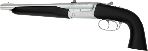 GS643410.jpg PEDERSOLI HOWDAH ALASKAN 45LC/ - 410 10.25" 3" SYN/MTE SS DBL - Image 1