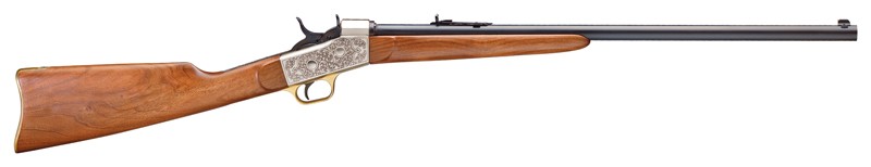 GS843385.jpg PEDERSOLI MISSISSIPPI 38-55 - ROLLING BLOCK 26" WALNUT - Image 1