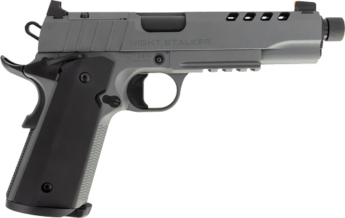 GT10100557_1.jpg TISAS 1911 SF9 NIGHT STALKER - 9MM 5" THREADED 2-9RD GREY - Image 1