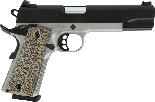 GT10100803_1.jpg TISAS 1911 D10 FO 10MM - 5" BBL SS/BLACK 2-8RD MAGS - Image 1