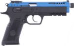 TANFOGLIO FORCE 22LR 4.9" - POLY FRAME BLUE STEEL SLIDE