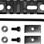 GROVTEC RAIL PUSH BUTTON BASE - STOCK AR 3.1" 5 SLOT ALUM BLK
