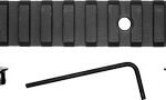 GROVTEC RAIL SECTION KEYMOD - 6" 15 SLOT ALUMINUM BLACK