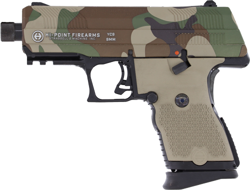 GYC9M81_1.jpg HI-POINT PISTOL YC9 9MM 10RD - 3.93" M81 US WOODLAND CAMO - Image 1