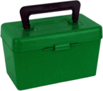 MTM DELUXE AMMO BOX 50-ROUNDS - X-LARGE RIFLE CALIBERS GREEN