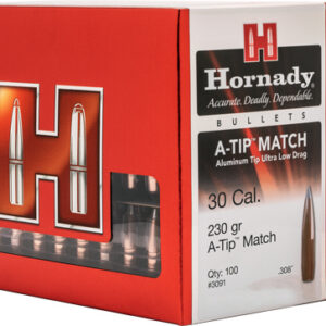 HORNADY BULLETS 30 CAL .308 - 230GR A-TIP  100CT 10BX/CS