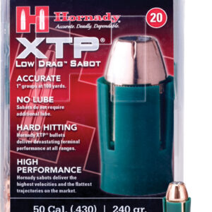 HORNADY 50CAL SABOTED BULLET - 44 240GR JHP 20CT 10BX/CS