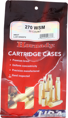 HDY8637_1.jpg HORNADY UNPRIMED CASES 270 WSM - 50 PACK 5PK/CS - Image 1