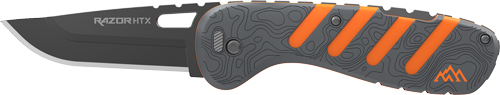 HTX30Y6C.jpg OUTDOOR EDGE RAZOR HTX 3" - FOLDER GRAY/ORANGE W/BLADE POD - Image 1