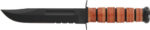 KA-BAR FIGHTING/UTILITY KNIFE - 7" SRRTD W/LEATHER SHEATH USMC - Image 2