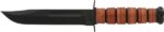 KA-BAR FIGHTING/UTILITY KNIFE - 7" W/LEATHER SHEATH US ARMY