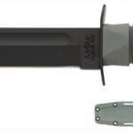 KA-BAR FIGHTING/UTILITY KNIFE - 7" W/PLASTIC SHEATH F-GREEN