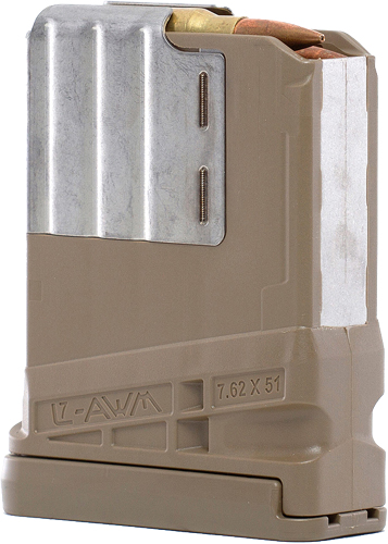 L7G210TDE_1.jpg LANCER MAGAZINE L7AWM SR-25 G2 - 7.62X51 10RD TRANSLUCENT FDE - Image 1