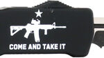TEMPLAR KNIFE LARGE ZINC OTF - COME & TAKE IT AR 3.5" D2 SRTD