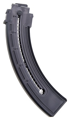 MB95136-1.jpg MOSSBERG BLAZE HNTG MAGAZINE - 22LR 25RD BLACK SYNTHETIC - Image 1