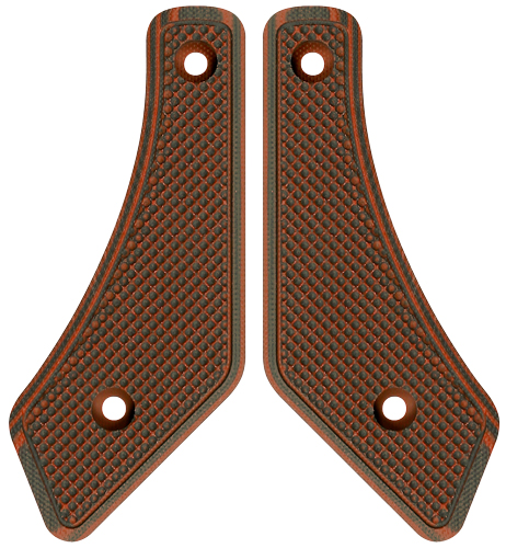 MIG10LPGRB.jpg MI LEVER ACTION G10 LARGE - PISTOL GRIP PANEL RED/BLACK - Image 1