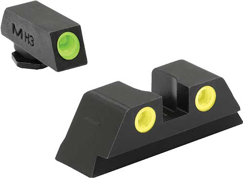 ML10220Y.jpg MEPROLIGHT NIGHT SIGHT SET - GREEN/YELLOW FOR GLOCK 42/43 - Image 1