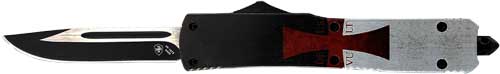 MTK331_1-1.jpg TEMPLAR KNIFE SLIM OTF TEMPLAR - FLAG 3.1" BLACK DROP POINT - Image 1