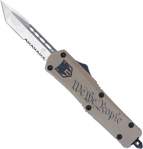 MWTPFS3TS_1-1.jpg COBRATEC MEDIUM FS3 OTF WE THE - PEOPLE 3" TANTO SERRATED - Image 1